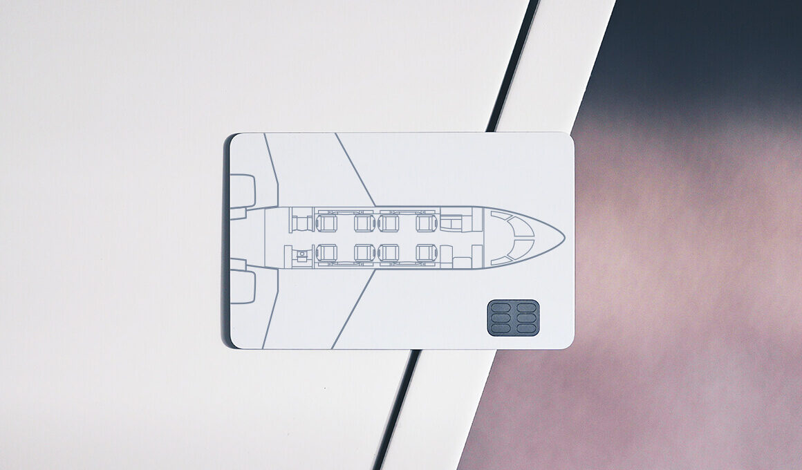 Jetcard with Illustration of a Challenger 300