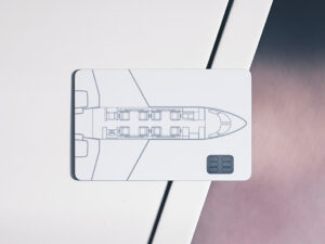 Jetcard with Illustration of a Challenger 300